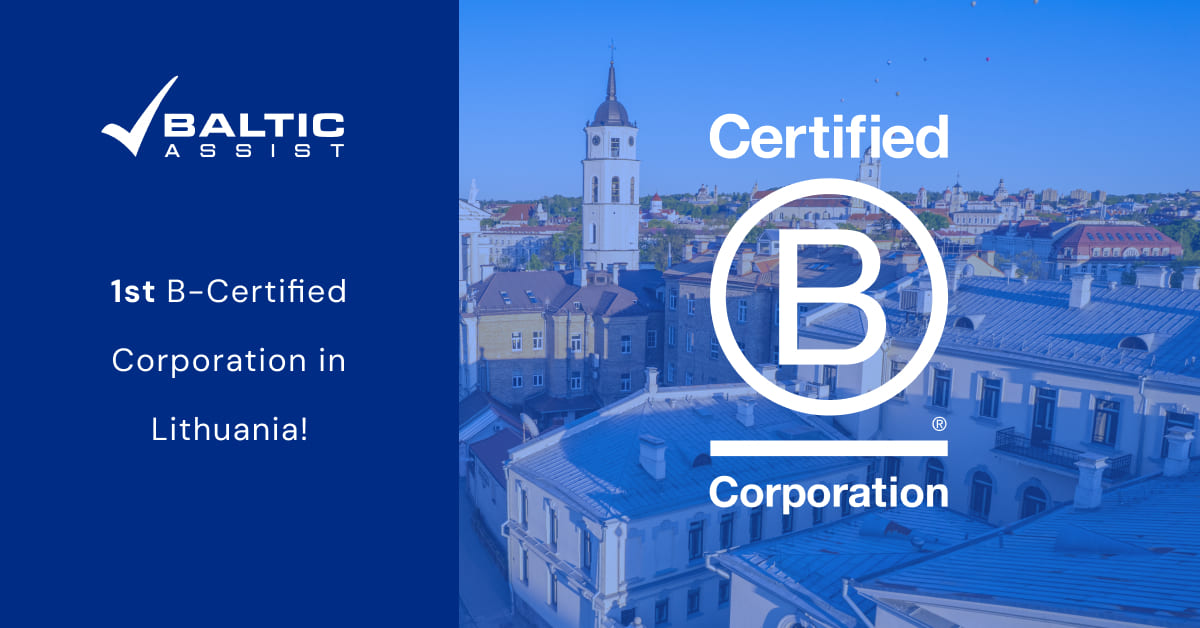 1st B corp in Lithuania